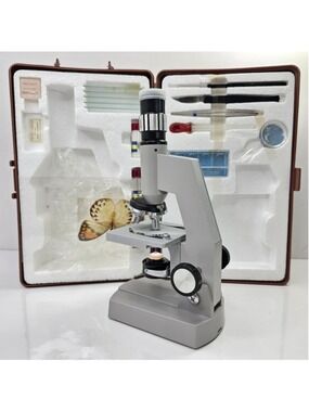 Vintage Carton C.O.C Zoom Microscope Set 50X-900X w/ Case Japan Quality